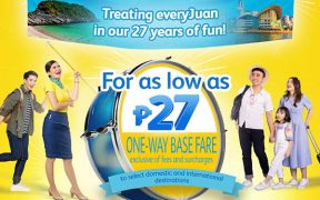 PHP 27 For 27th: Cebu Pacific Launches More Seat Sales On Anniversary Month
