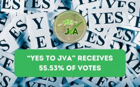 "YES To JVA" Receives 55.53% Of Votes