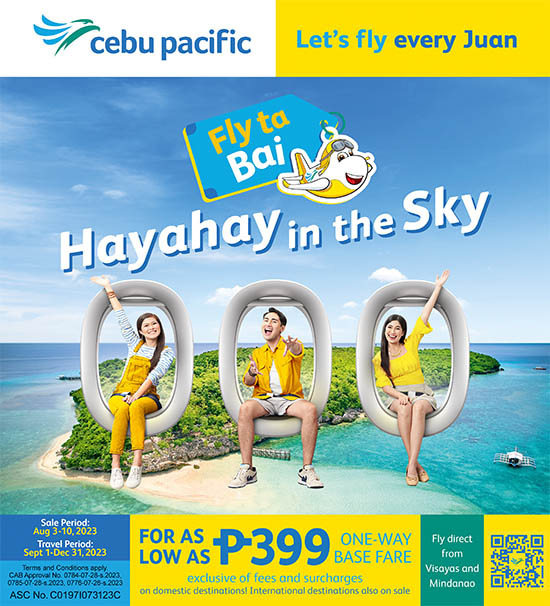 Fly Ta Bai As Cebu Pacific Launches Seat Sale For Vis-Min Travelers