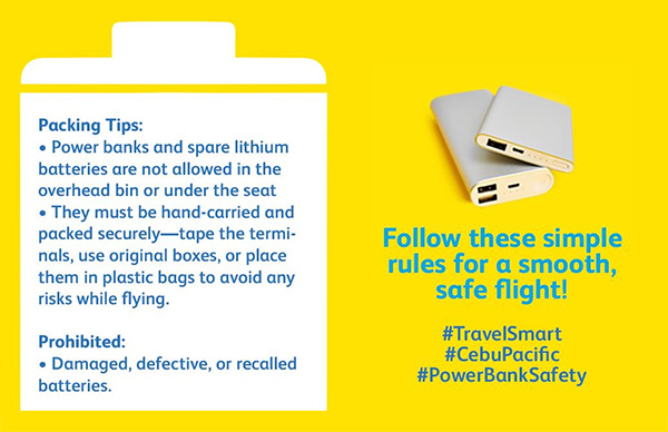 Power Bank Usage and Carriage Guidelines
