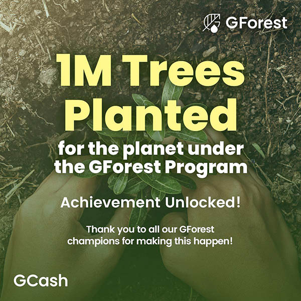 GCash’s Big Win For The Environment: GForest Plants 1 Million Trees Nationwide