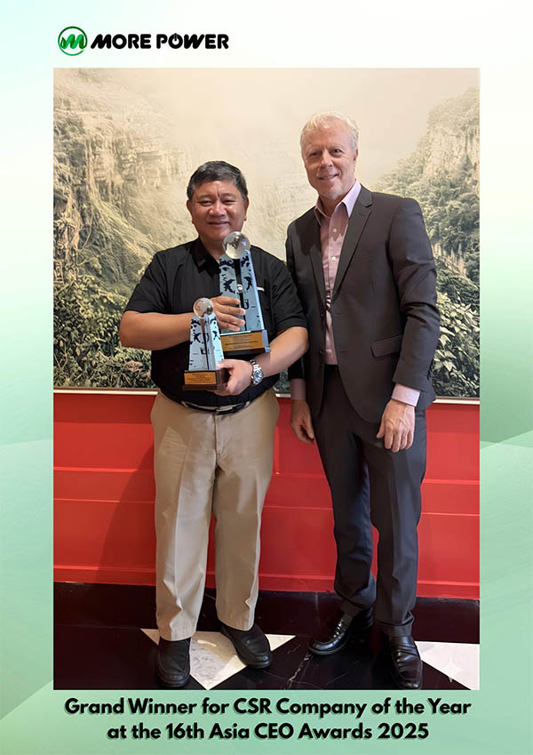 MORE Power Earns Top Honor At 2025 Asia CEO Awards For Exemplary CSR Efforts