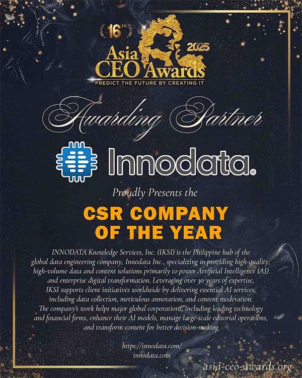 MORE Power Earns Top Honor At 2025 Asia CEO Awards For Exemplary CSR Efforts