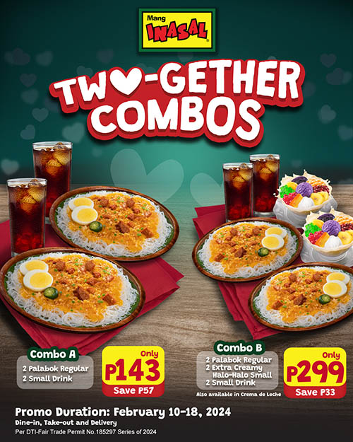 Celebrate Valentine's Day With Mang Inasal TWO-gether Combos