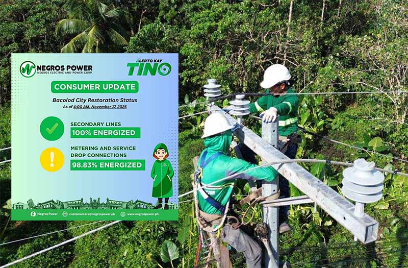 Negros Power Nears Full Restoration In Bacolod As Post-Typhoon Recovery Accelerates