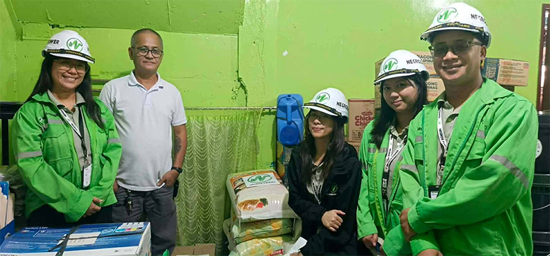 Negros Power Extends Relief Assistance To Fire Victims In Barangay 10