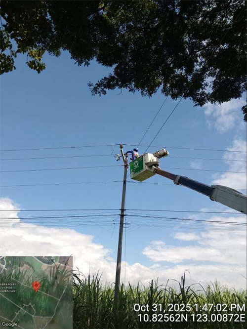 Negros Power Crews Continue Maintenance Efforts Amid Holiday Break