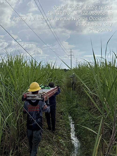 Negros Power Crews Continue Maintenance Efforts Amid Holiday Break