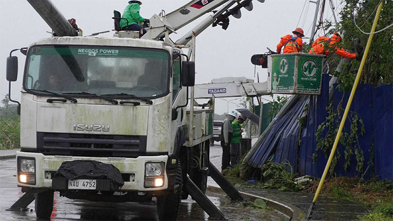 Negros Power Races To Restore Electricity Across Central Negros After Super Typhoon Tino