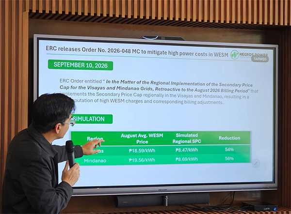 Negros Power September Rates Ease With Regional Price Cap Implementation
