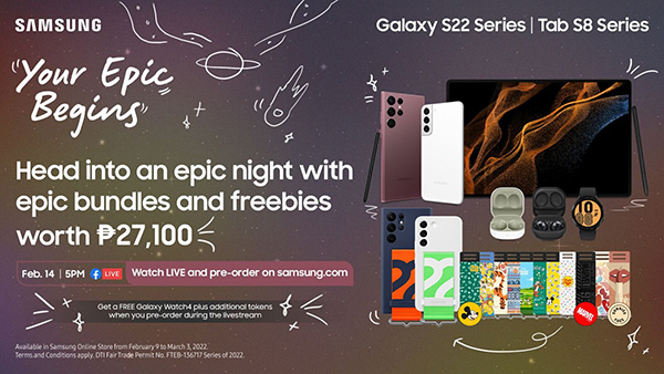 Be The First To Experience The Epic New Standard With The New Samsung Galaxy S22 Series And Tab S8 Series, Now Available For Pre-Order