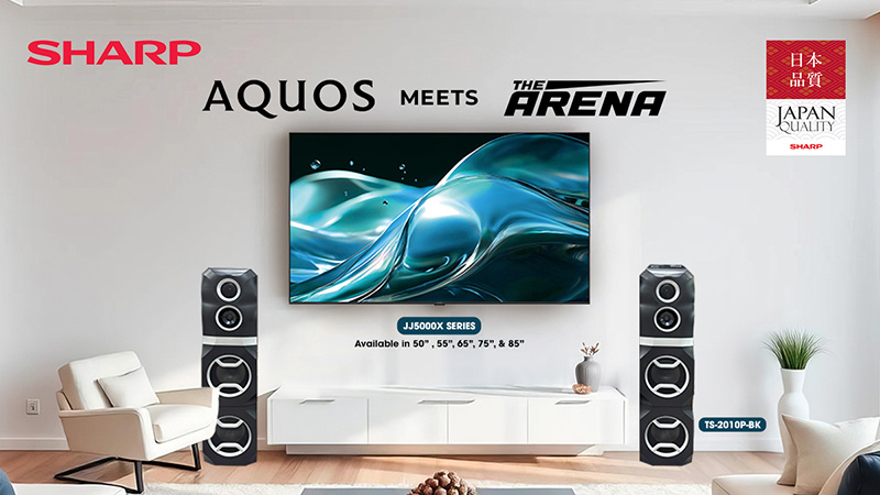 Sharp Introduces The Perfect Combination For Home Entertainment With New AQUOS 4K TV And The Arena Speaker