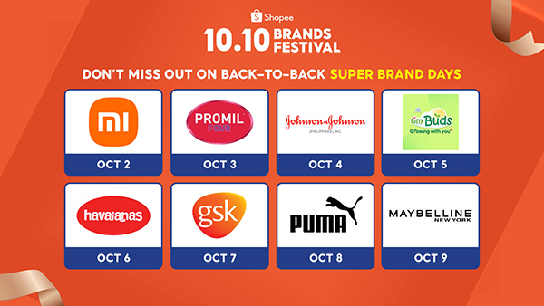 Shopee Announces Biggest Brands Sale Of The Year With The 10.10 Brands Festival