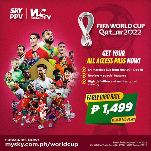 Get your All Access Pass now for only P1,499 on SKY Pay-Per-View