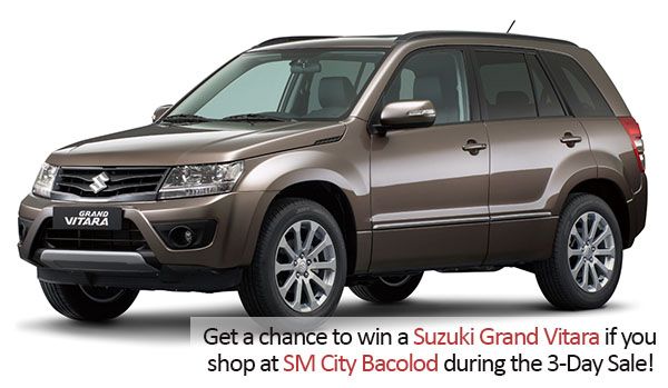 Fancy A Brand New Car? Win A Grand Vitara At The SM City Bacolod 3-Day Sale!