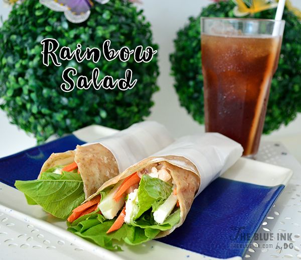 Rainbow Salad Chicken Wrap - Yummy Cupcakes and Sandwiches at Bacolod Cupcake Cafe, Inc.
