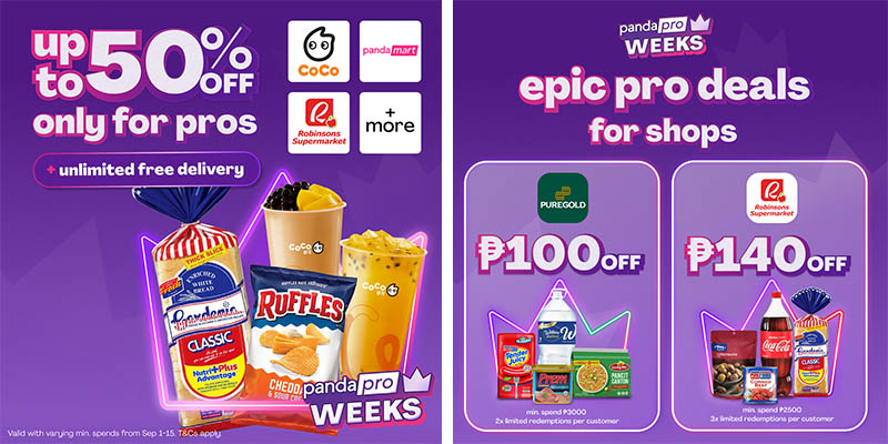 Foodpanda Launches 'PRO Weeks,' Offering Up To 50% Off On Top Brands Across The Philippines