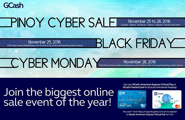 Experience Best Online Bargains From November 25 to 28, Plus 20% Rebate From GCash American Express Virtual Card