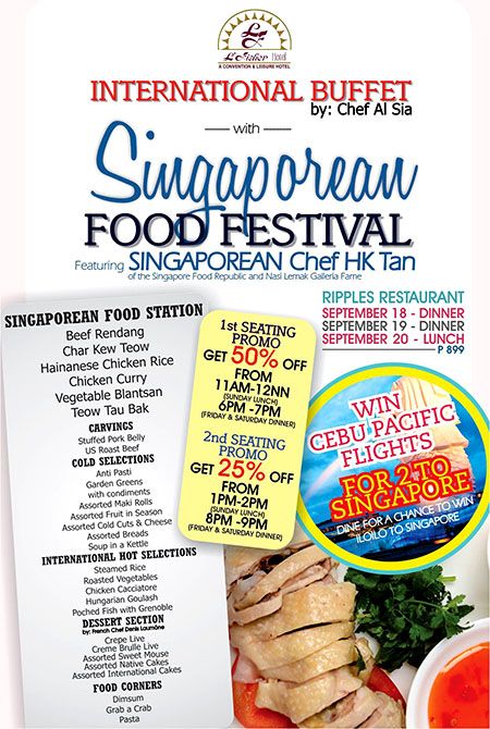 L'Fisher Hotel's 3-Day Singaporean Food Festival