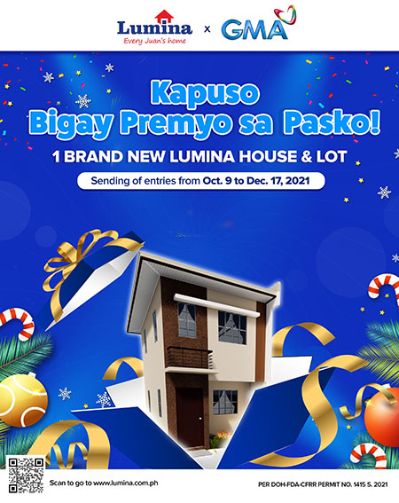 Lumina Homes To Spread Christmas Spirit At GMA's 'Kapuso Bigay Premyo Sa Pasko' Promo