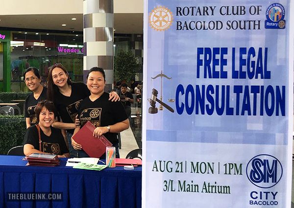 Rotary Club Of Bacolod South Holds Its First Free Legal Consultation