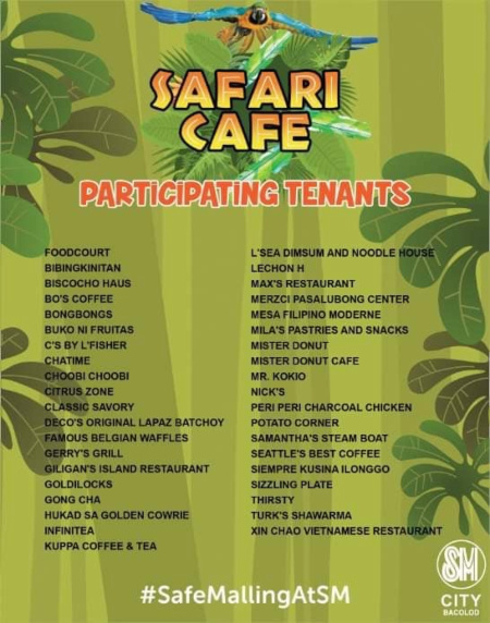 Safari Cafe At SM City Bacolod Adds Fun To Safe Dining
