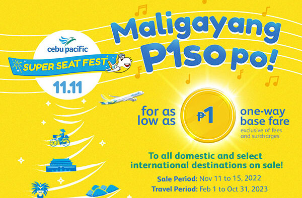 Maligayang P1so This 11.11 As CEB Launches Another #CEBSuperSeatFest