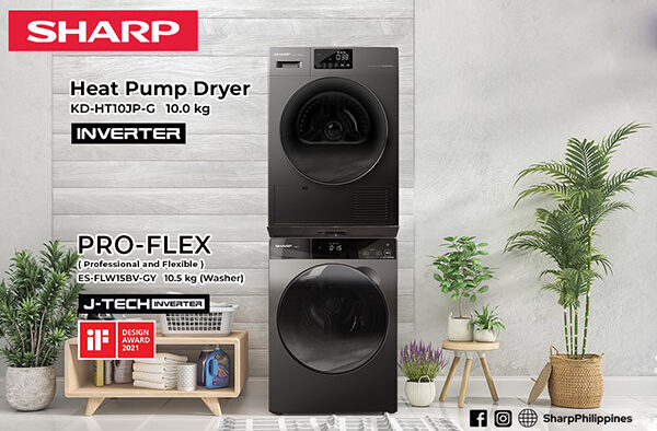 The Perfect Laundry Pair: Sharp Front Load Washing Machine And Heat Pump Dryer